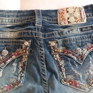 Miss Me Blue Vintage Embroidered Jeans